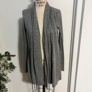 THEORY Gray Cashmere Open Front Cardigan Size XS